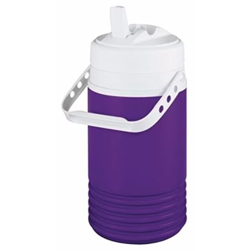 Igloo Legend Beverage Jug, 1/2 Gallon, Purple/White, Portable and Durable Cooler